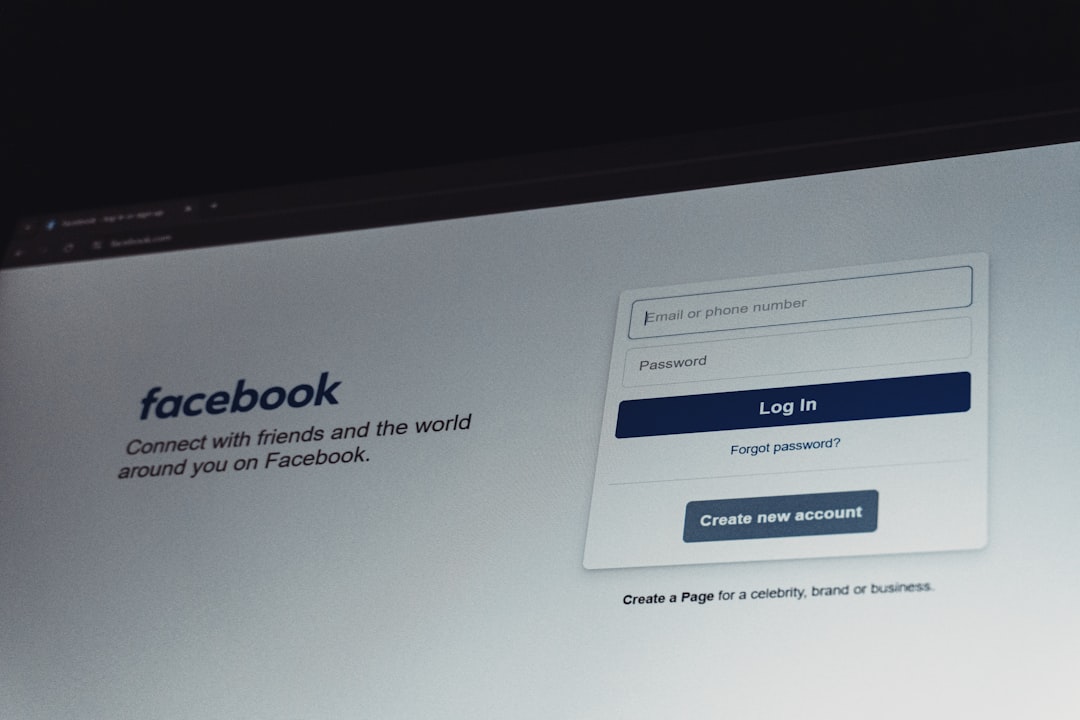 Creator scheduling Facebook posts on laptop